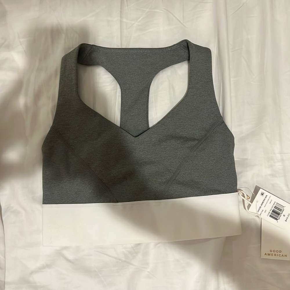 Gray sport bra good American size 0